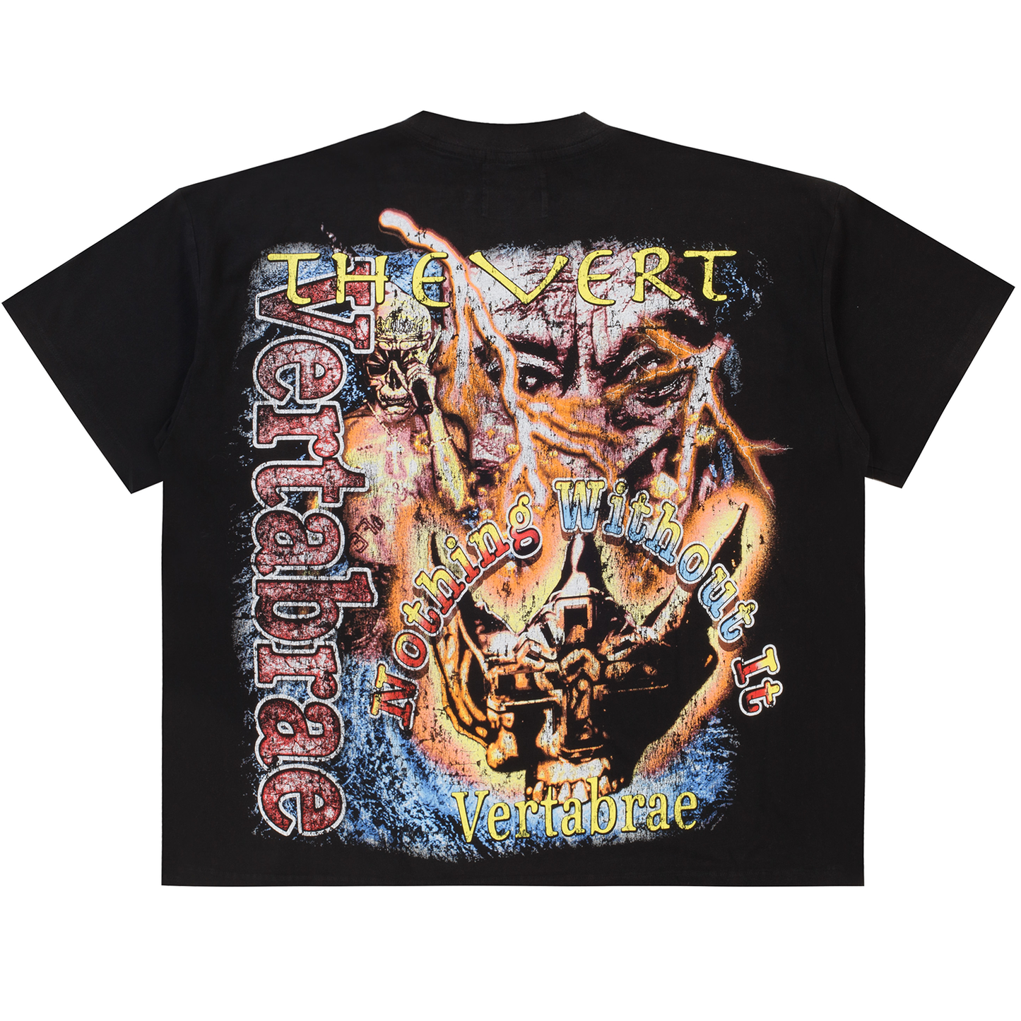 Vertabrae 7 Rap Tee Vintage Black
