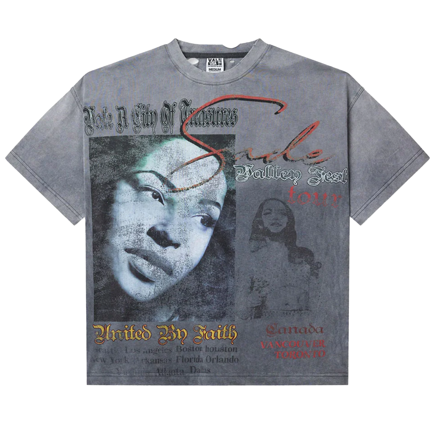 Vale Forever Valley Tour Tee Vintage Grey