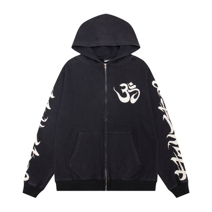 Hellstar OHM Zip Up Hoodie