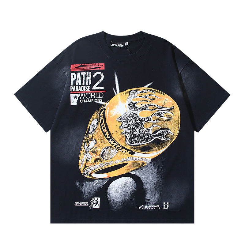 Hellstar Big Rings T-Shirt 'Black'