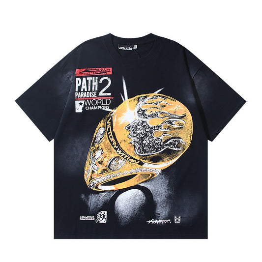 Hellstar Big Rings T-Shirt 'Black'