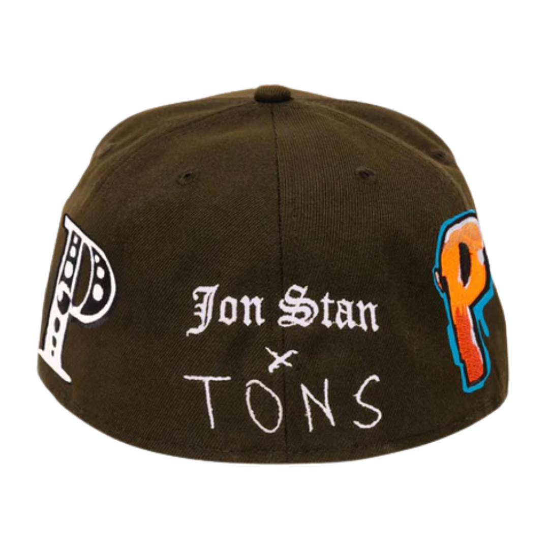 Jon Stan x TONS Pittsburgh "P" Fitted Hat – Brown