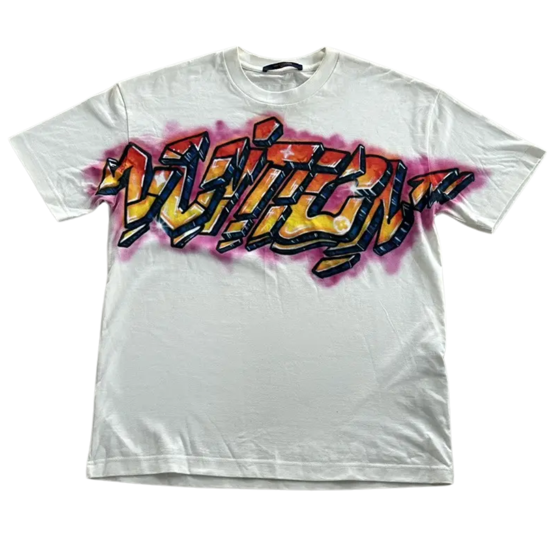 Louis Vuitton Graffiti Print T-Shirt