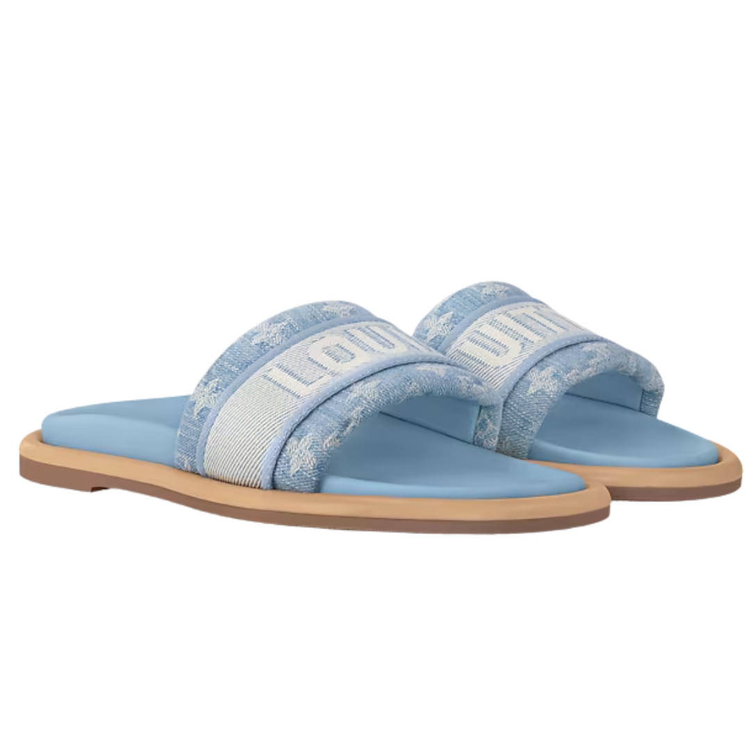 Louis Vuitton Bliss Comfort Mule – Monogram Denim Luxury Slide