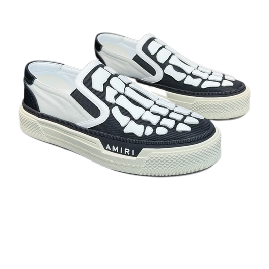 Amiri Skel Top Slip-On Sneakers – Bone Leather