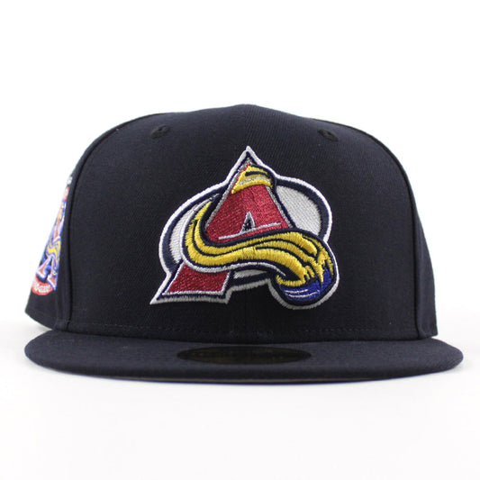COLORADO AVALANCE 10 Seasons New Era 59Fifty Fitted Hat (Navy Green Under brim)