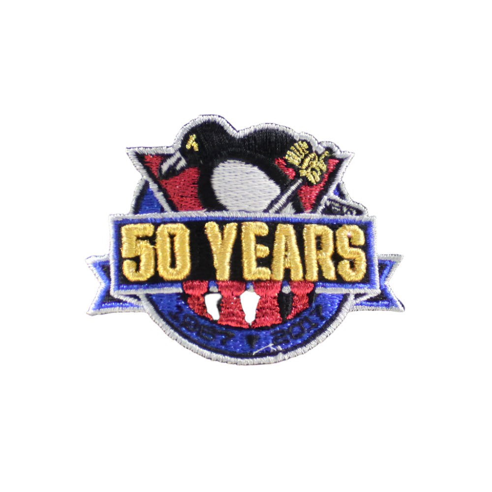 Pittsburgh Penguins 50 Years New Era 59Fifty Fitted Hat (Black Gray Under brim)