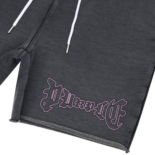 Purple Brand Arched Gothic Wordmark Sweatshorts