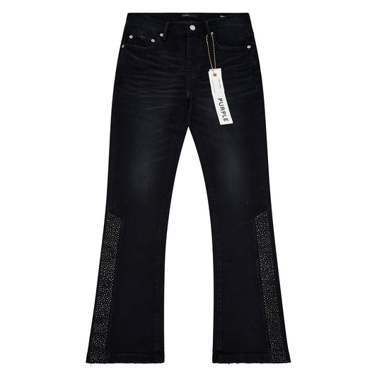 Crystal Snap Flared Denim