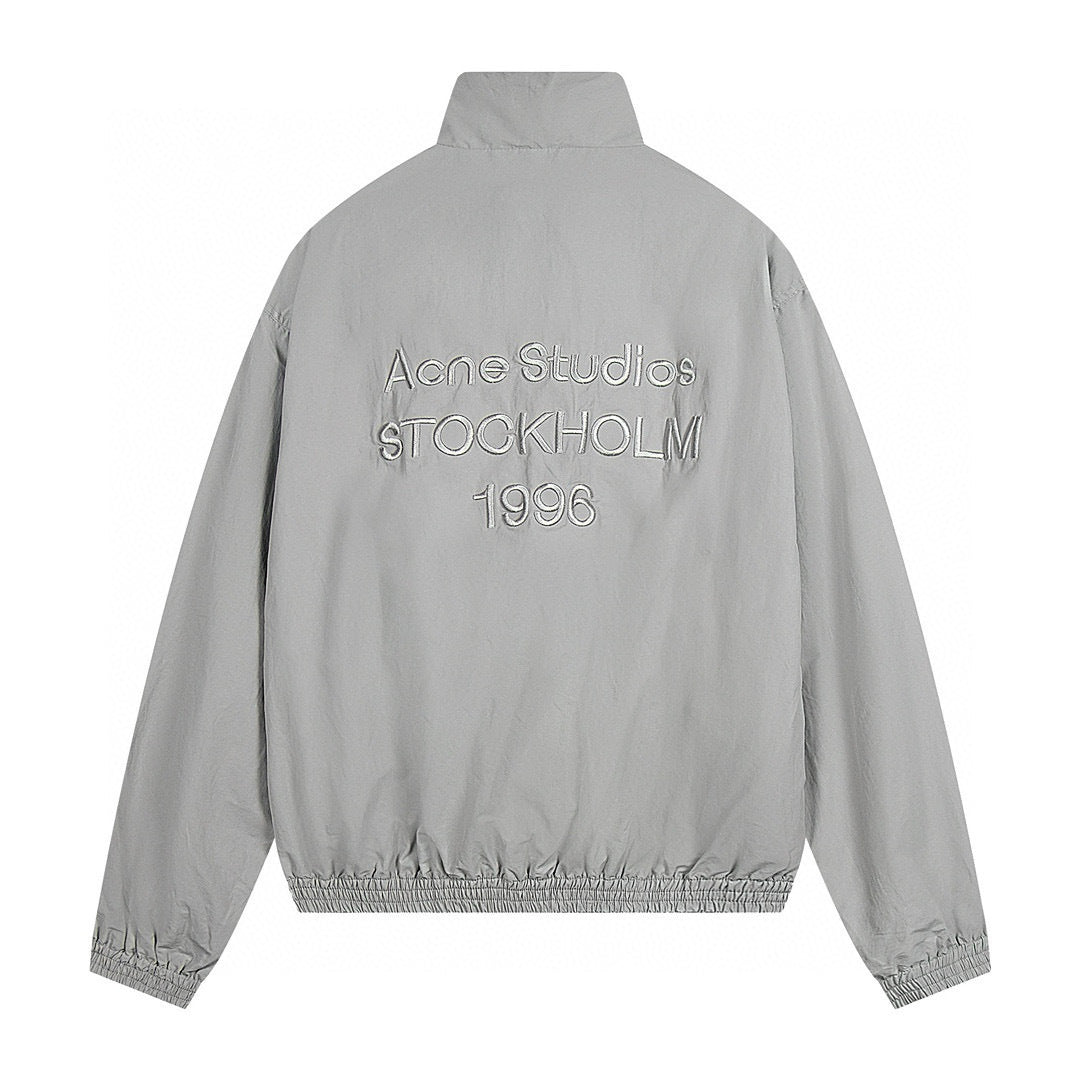 ACNE SS25 Logo Embroidered Windbreaker