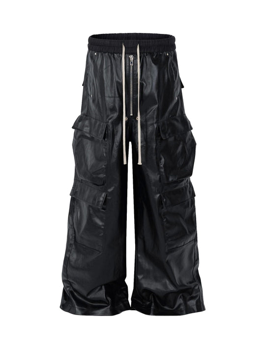RO-Style Multi-Pocket Matte Coated Overalls