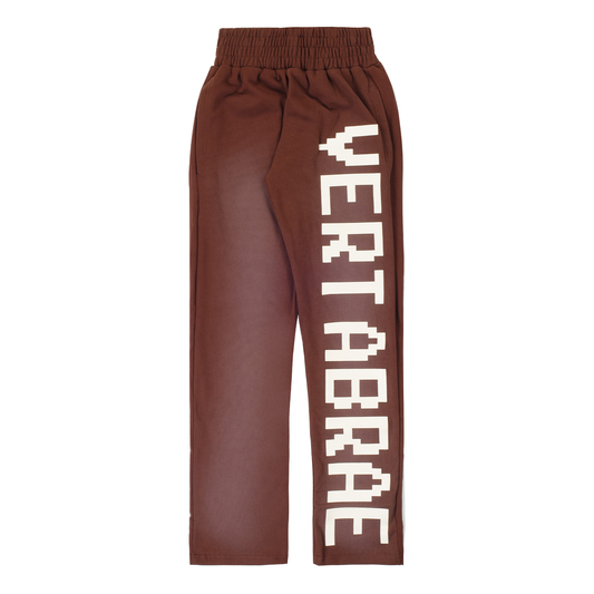 Vertabrae Logo Sweatpants Brown
